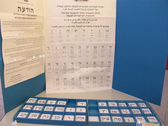 В Кнессет 20-го созыва баллотируются 26 партий. Полный список