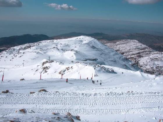 Склоны Хермона покрылись снегом