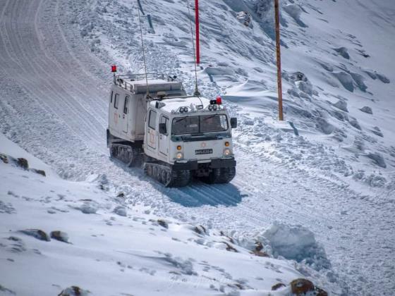 На вершине горы Хермон начался снегопад