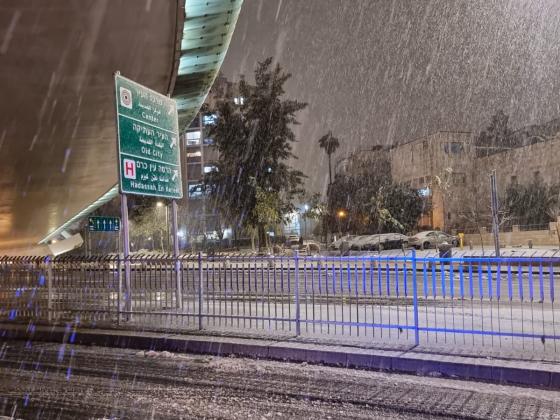 Фото: в Иерусалиме, Иудее и Самарии идет снег 