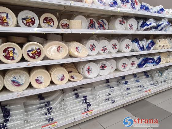 В Израиле удваиваются цены на одноразовую пластиковую посуду
