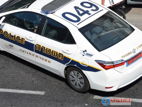 Угонщик из Хайфы протаранил патрульную машину полиции