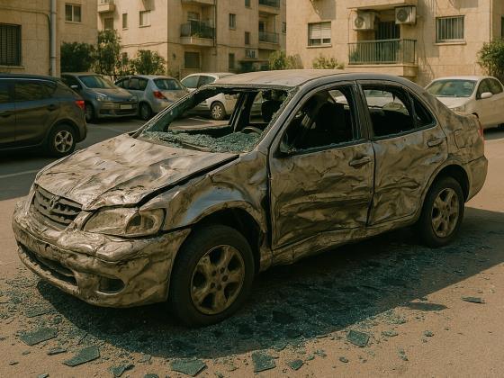 Отец и сын из Петах-Тиквы попытались убить собаку соседки. Разъяренные горожане разбили им авто