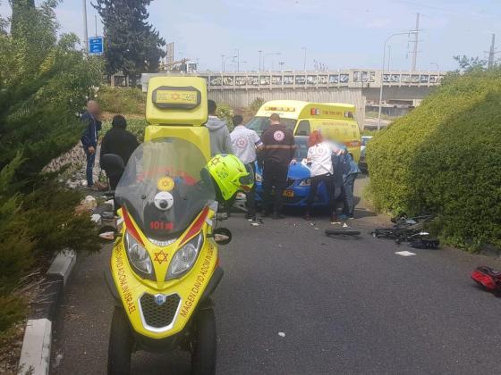 В Кфар-Сабе грузовик насмерть сбил мотоциклиста