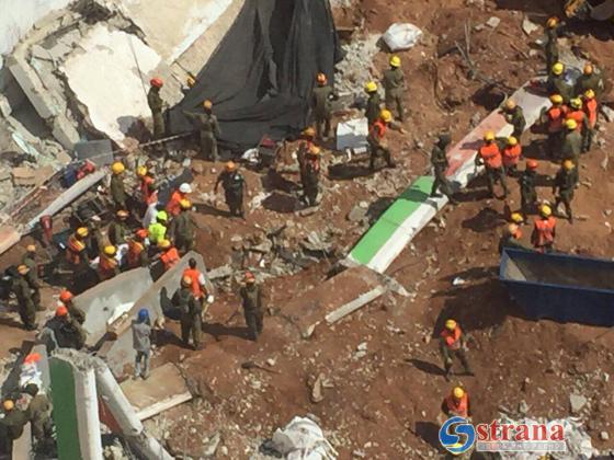 Под обломками здания, рухнувшего в Тель-Авиве, обнаружен погибший мужчина (ВИДЕО)