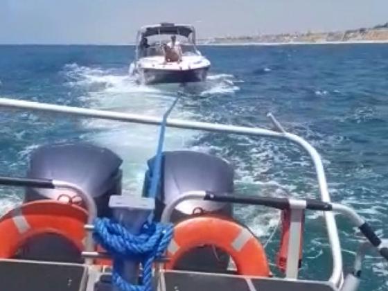Морская полиция провела операцию по спасению нескольких человек у побережья Ашкелона