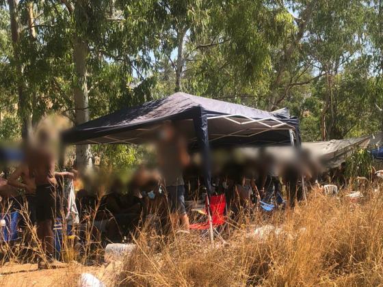 В лесу Бен-Шемен полиция прервала «пикник» с участием сотен гостей без масок. ВИДЕО