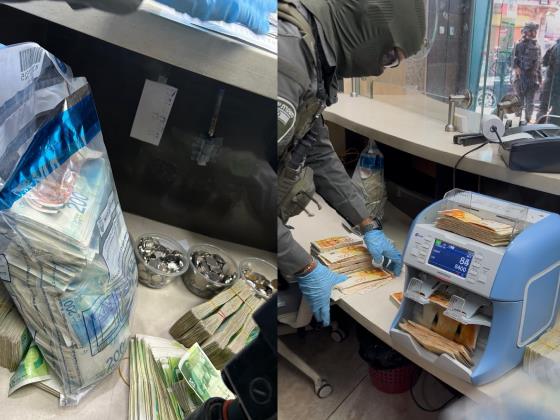 Обновлённые итоги операции в Рамалле: изъято свыше 1,5 млн шекелей, задержаны девять человек