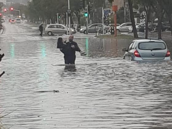 Сильные дожди привели к наводнениям в Ашдоде и Ашкелоне