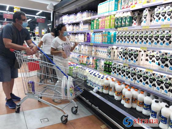 В ближайшие дни в Израиле ожидается дефицит молочных продуктов