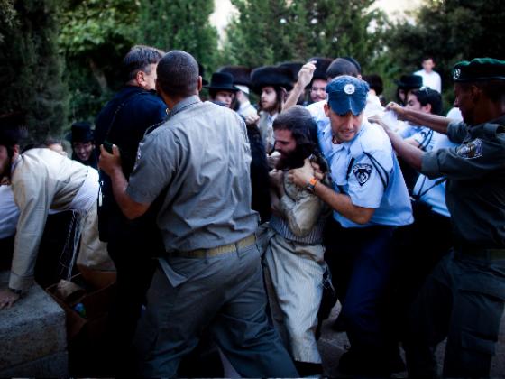 Демонстрация ультраортодоксов в Иерусалиме, полиция прекратила беспорядки