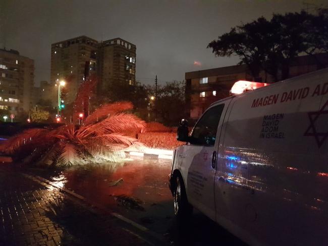 Зимний шторм в Израиле: есть первые пострадавшие