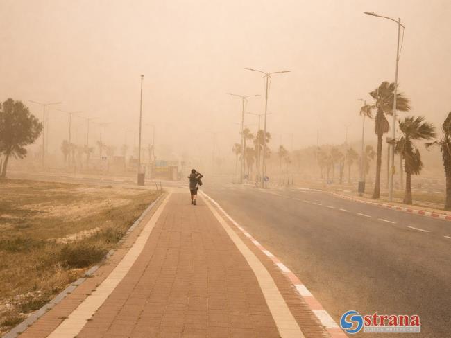 Минздрав: уровень загрязнения воздуха пылью в Израиле остается высоким