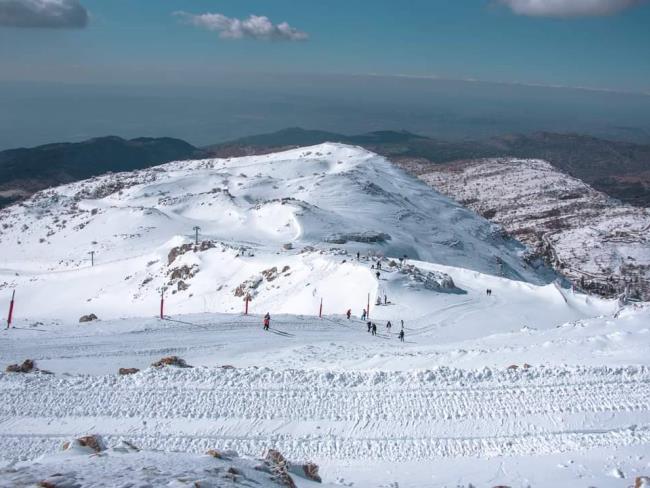 Склоны Хермона покрылись снегом