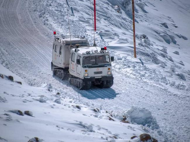 На вершине горы Хермон начался снегопад