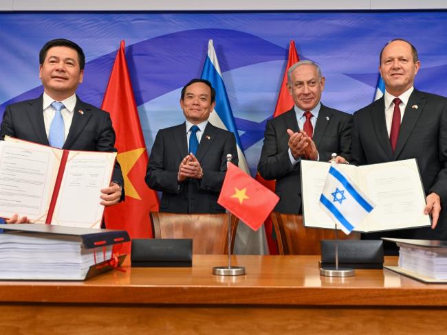 Подписано соглашение о зоне свободной торговли между Израилем и Вьетнамом