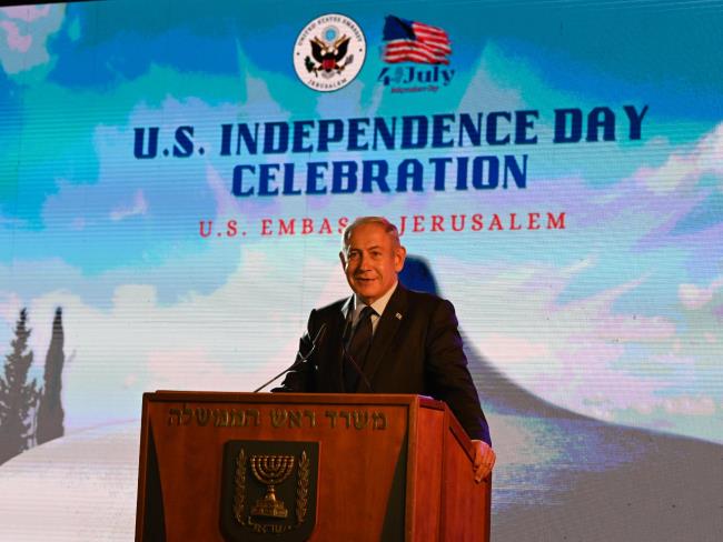 Биньямин Нетаниягу на мероприятии, посвященном Дню независимости США